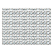 Elegant blauw Kerstmis wit paard patroon Tafelkleed (Voorkant (Horizontaal))