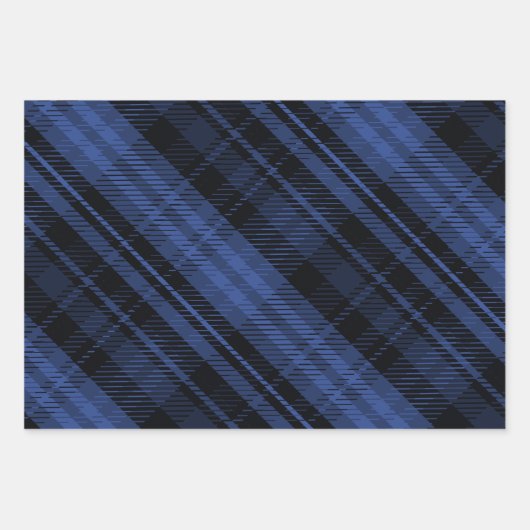 Elegant blauw kerstschildpad inpakpapier vel (Voorkant)