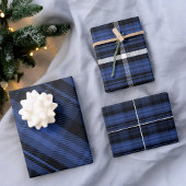 Elegant blauw kerstschildpad inpakpapier vel