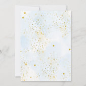 Elegant blauw klein pompoen jongen Baby shower Kaart (Achterkant)