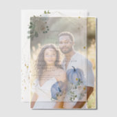 Elegant blauw klein pompoen jongen Baby shower Vellum Uitnodigingen (Offset (Koppel))