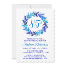 Elegant Blauw Krans 85e Verjaardagsfeestje