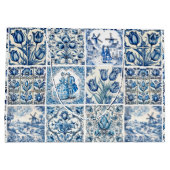 Elegant Blauw land bloementoilet Groot Cadeauzakje (Achterkant)