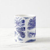 Elegant  blauw land pastorale koffie koffiemok (Center)