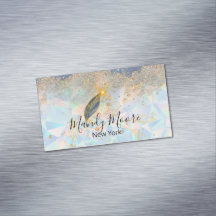 Elegant Blauw & Luxe Goud Waterverf Bloemmotief