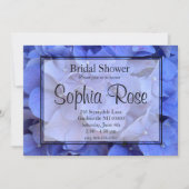 Elegant Blauw maagdenpalm floraal Vrijgezellenfees Kaart (Voorkant)