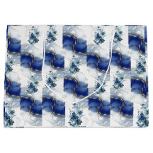 Elegant Blauw Marmer Luxe Abstract Ontwerp
