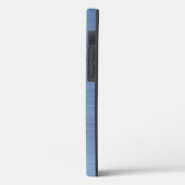 Elegant Blauw Monogram Case-Mate iPhone Case (Achterkant / Links)