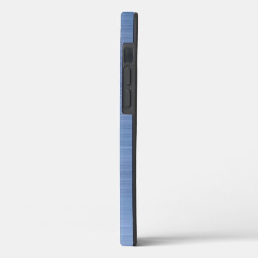Elegant Blauw Monogram Case-Mate iPhone Case (Achterkant / Links)