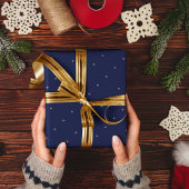 Elegant blauw Monogram - Radekarton Cadeaupapier