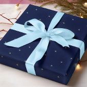 Elegant blauw Monogram - Radekarton Cadeaupapier