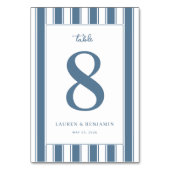 Elegant Blauw Oneindigheidssymbool Kaart (Achterkant)