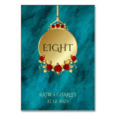 Elegant Blauw Opulentie Goud Luxe Royal Kaart (Achterkant)