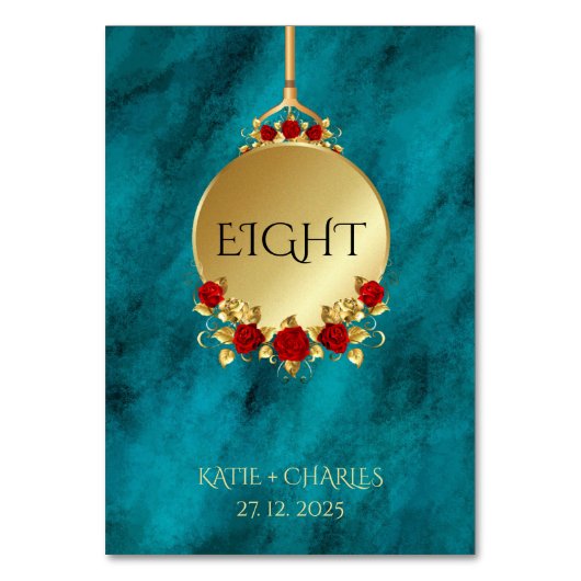 Elegant Blauw Opulentie Goud Luxe Royal Kaart (Voorkant)