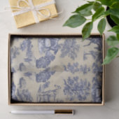 Elegant  Blauw Paardentoilet Kraft Tissuepapier (Geschenk)