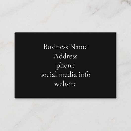 Elegant blauw paarse bloemen hortensia's visitekaartje (Achterkant)