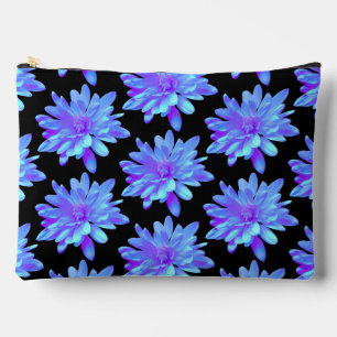 Elegant blauw paarse bloemenbloem etui