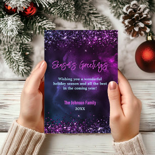 Elegant blauw paarse marmeren kunst Kerstmis nieuw