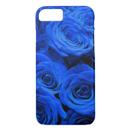 Elegant blauw roos blauw bloemblauw 	iPhone 8/7 hoesje