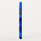 Elegant blauw roos blauw bloemblauw Case-Mate iPhone case (Achterkant/rechts)