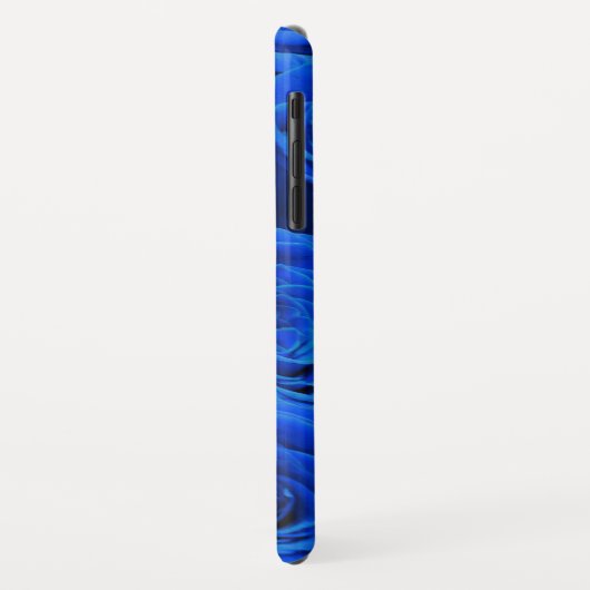 Elegant blauw roos blauw bloemblauw Case-Mate iPhone case (Achterkant/links)