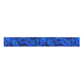Elegant blauw roos blauw bloemblauw grosgrain lint (Voorkant)