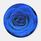 Elegant blauw roos blauw bloemblauw magneet (Voorkant)