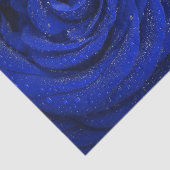 Elegant blauw roos bloempapier tissuepapier (Detail)