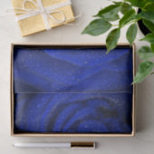 Elegant blauw roos bloempapier tissuepapier (Geschenk)