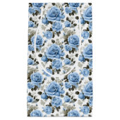 Elegant blauw roos patroon klein cadeauzakje (Voorkant)
