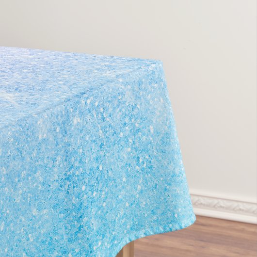 Elegant blauw roze zilver glitter design tafelkleed (Voorbeeld)