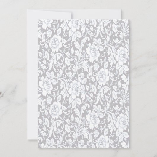 Elegant Blauw Rozen Bruidsmeisje Kaart (Achterkant)