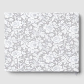 Elegant Blauw Rozen Bruiloft Gastenboek (Achterkant)