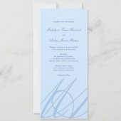 Elegant Blauw Saffier Infinity Hand gesp Bruiloft Kaart (Achterkant)