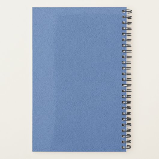 Elegant blauw, speciaal gepersonaliseerd 2022-plan planner (Achterkant)