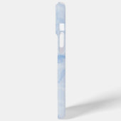 Elegant Blauw Steen Marmer Patroon Case-Mate iPhone Case (Achterkant / Links)