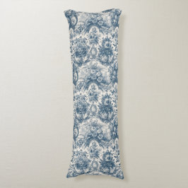 Elegant  Blauw toile de jouy Lichaamskussen