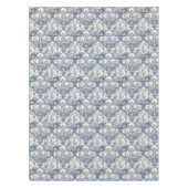 Elegant  Blauw toile de jouy monogram Tafelkleed (Voorkant)