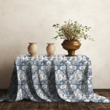 Elegant  Blauw toile de jouy monogram
