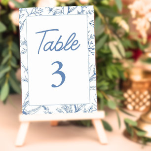 Elegant blauw toilet Frans Bloemen Tafelnummers