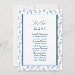 Elegant Blauw Trouwtafel Nummer Zitplaatsindeling