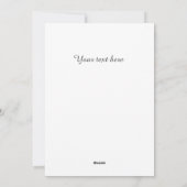 Elegant blauw turquoise houten aangepaste foto feestdagenkaart (Achterkant)