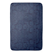 Elegant  Blauw Victoriaans Damask Badmat (Voorkant Verticaal)