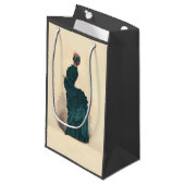 Elegant blauw Victoriaans jurken Mode Klein Cadeauzakje (Voorkant Gekanteld)