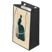 Elegant blauw Victoriaans jurken Mode Klein Cadeauzakje (Achterkant Gekanteld)