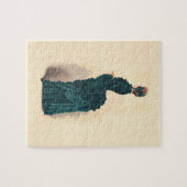 Elegant blauw Victoriaans jurken Mode Legpuzzel (Horizontaal)