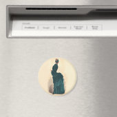 Elegant blauw Victoriaans jurken Mode Magneet (Insitu (Vaatwasser))