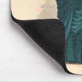 Elegant blauw Victoriaans jurken Mode Muismat (Hoek)