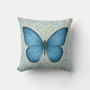 Elegant blauw vlinder  Sierkussen