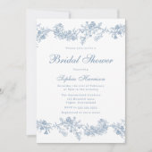  Elegant Blauw Vrijgezellenfeest Kaart (Voorkant)